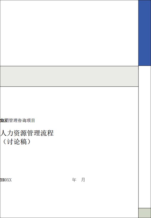 【咨询报告】毕博--XXX集团管理咨询项目人力资源管理流程21页