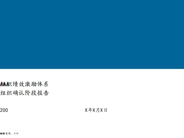 【咨询报告】翰威特-为北京某地产集团做的-组织绩效激励体系组织确认阶段报告-62页