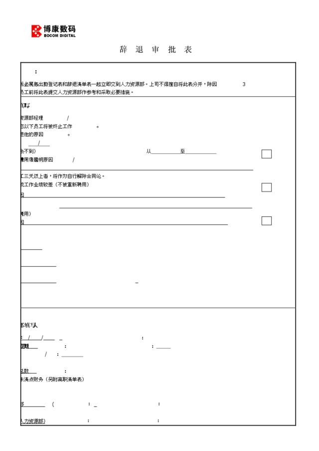 附件5-9：员工辞退审批表