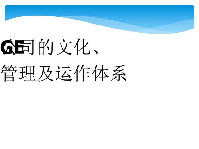 29通用公司管理：GE的文化、管理及运作体系（PPT107页）