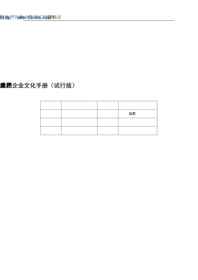 50建州地产集团企业文化手册