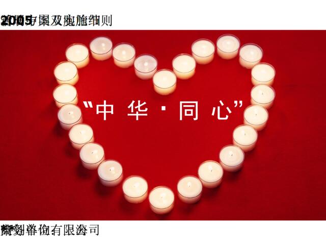 2005首届中国双胞胎节活动方案及实施细则