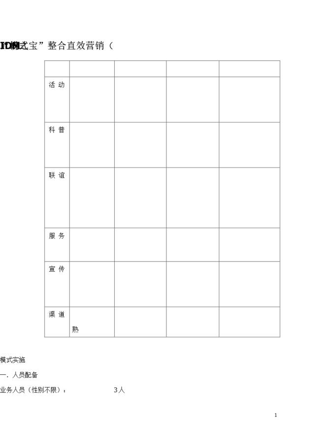 蟳之宝整合直效营销（IDM）模式