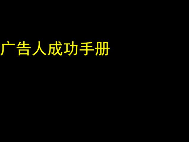 广告人成功手册