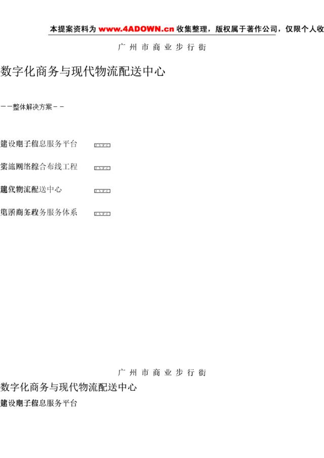 数字化商务与现代物流配送中心整体解决方案