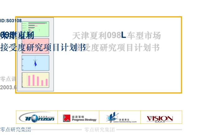 零点调查—天津夏利098L车型市场接受度研究项目计划书_最终版