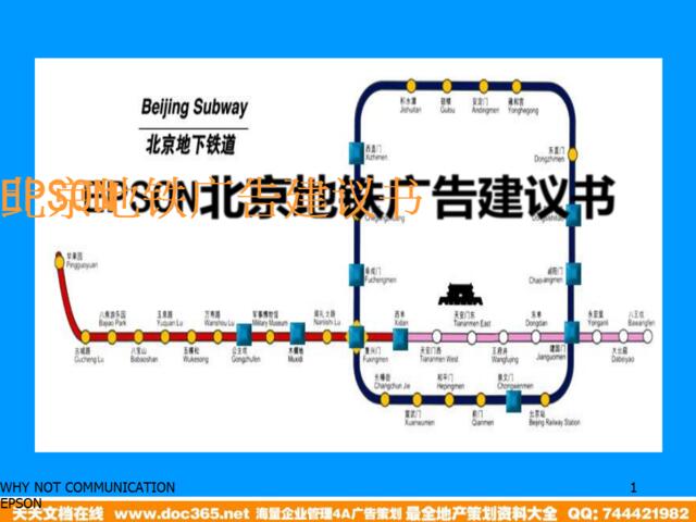 EPSON北京地铁广告建议书