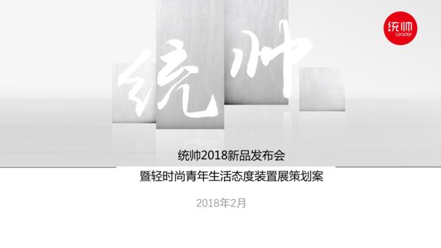 2018统帅新品发布会暨轻时尚青年生活态度装置展策划案（北京智德众广）