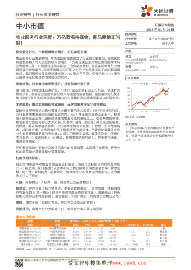 [营销星球]物业服务行业深度研究