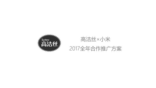 -高洁丝&小米2017全年合作推广规划更新版
