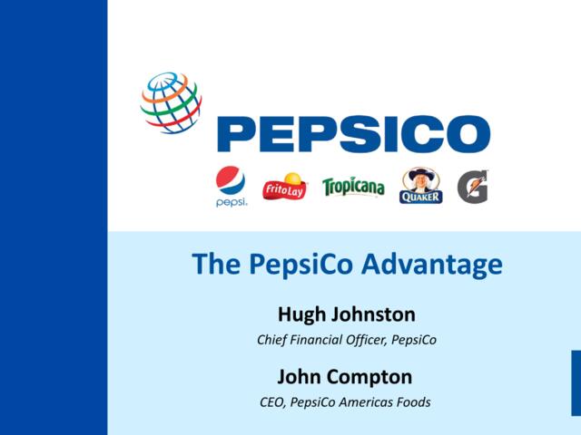百事可乐PepsiCo-ThePepsiCoAdvantage_Presentation_By_CEO