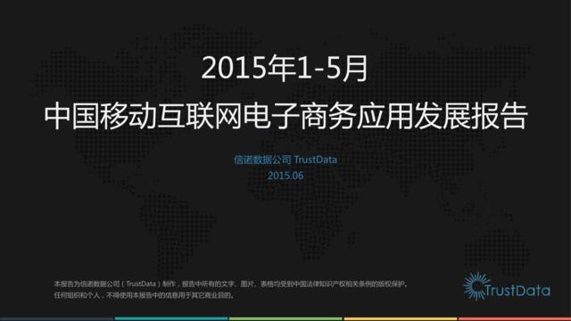 中国移动互联网电子商务应用发展报告