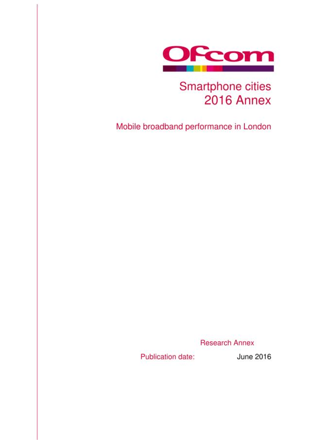20160615_Ofcom_2016年伦敦移动宽带报告