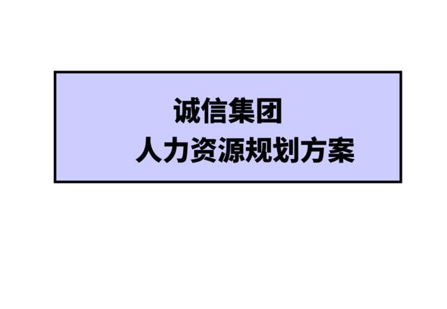 18【实例】内蒙诚信房地产人力资源规划