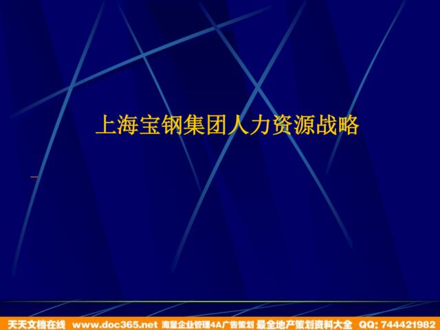 【实例】上海宝钢人力战略-16页