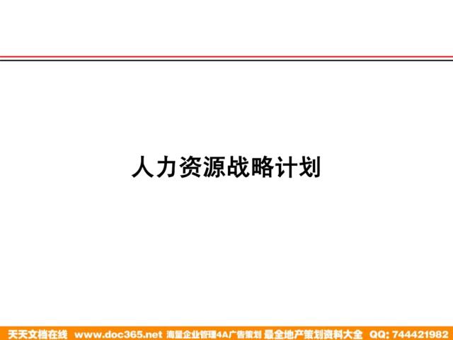 【实例】哈啤集团2006人力战略规划