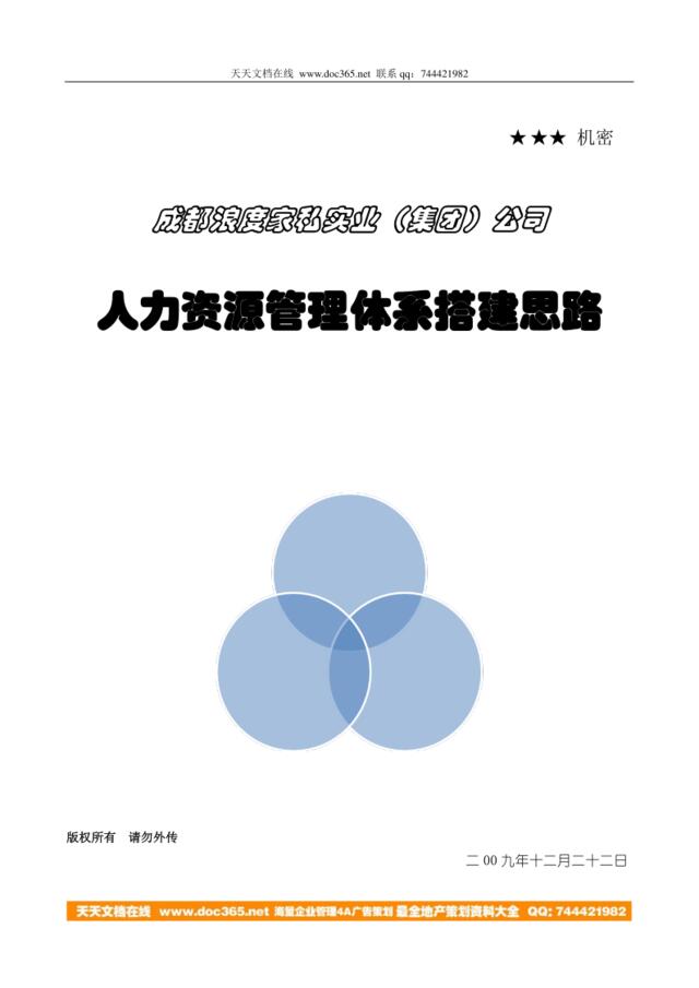 【实例】成都浪度家私集团2010年HR管理体系搭建思路—24页