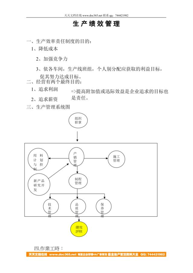 【实例】生产系统绩效管理体系20页