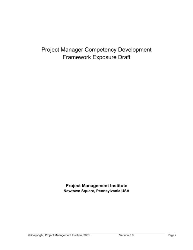 【实例】项目经理的资质发展与评估手册（英文）