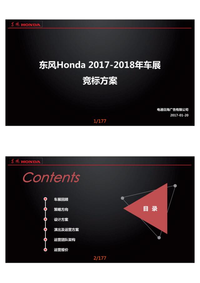 东风本田汽车-Honda2018年车展竞标方案_电通日海