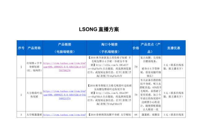 [营销星球]LSONG直播策划方案