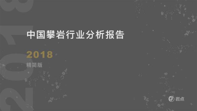 [营销星球]2018中国攀岩行业分析报告（运动）-岩点-2019.2-51页