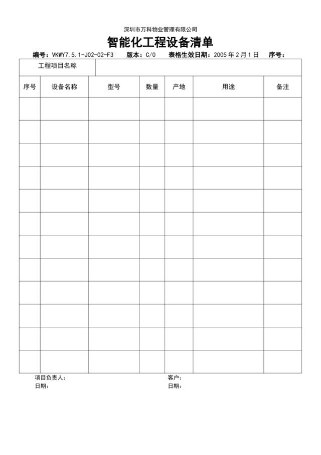 7.5.1-J02-02-F3智能化工程设备清单