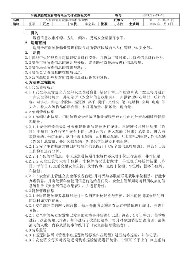 安全部信息收集标准作业规程1