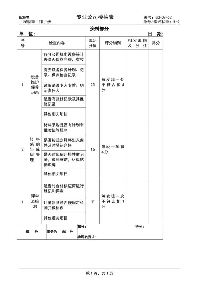 GG-02-02楼检表专业公司