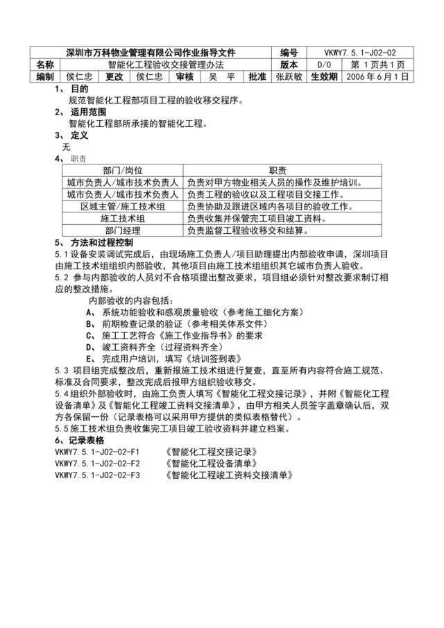 7.5.1-J02-02智能化工程验收交接管理办法