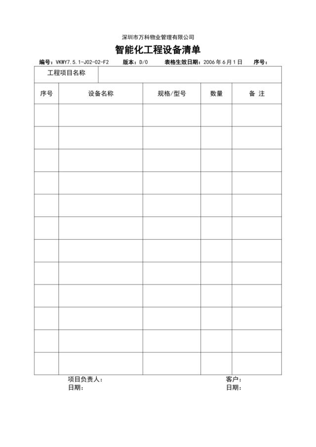 7.5.1-J02-02-F2智能化工程设备清单