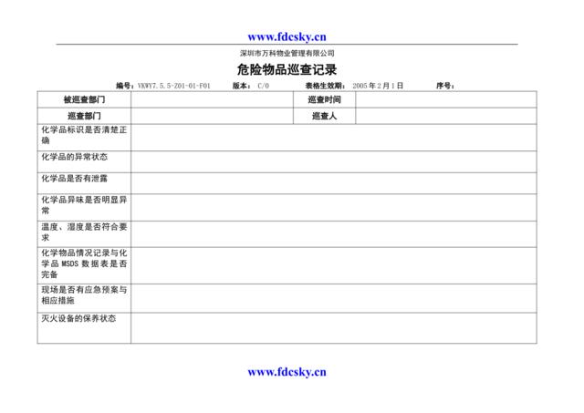 7.5.5-Z01-01-F1危险品巡查记录表