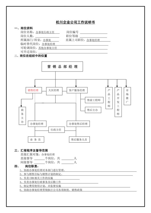 办公室主任