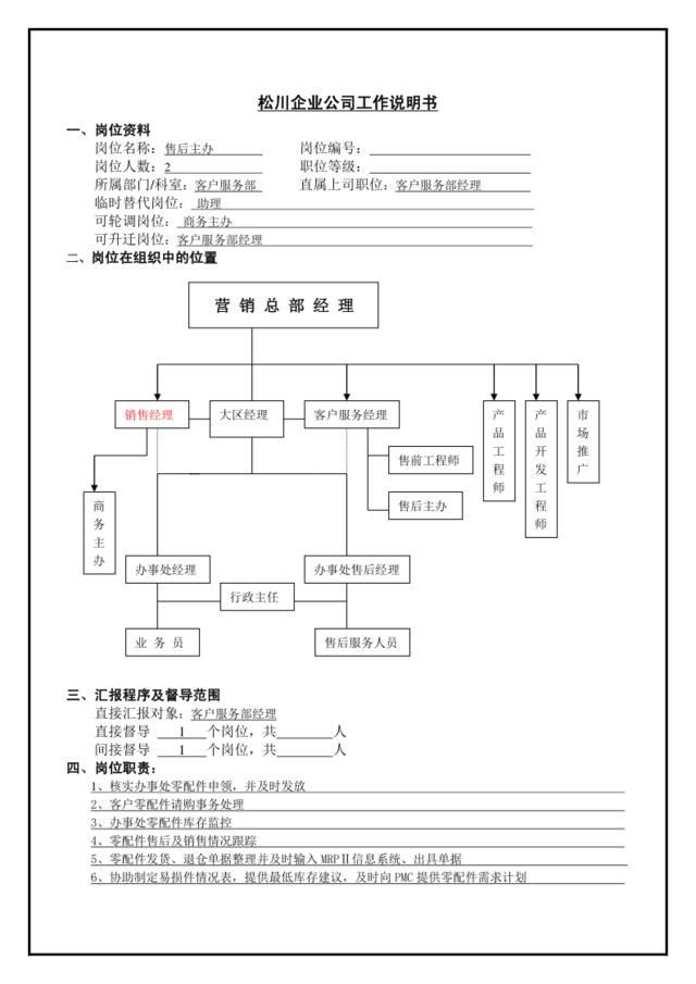 售后主办