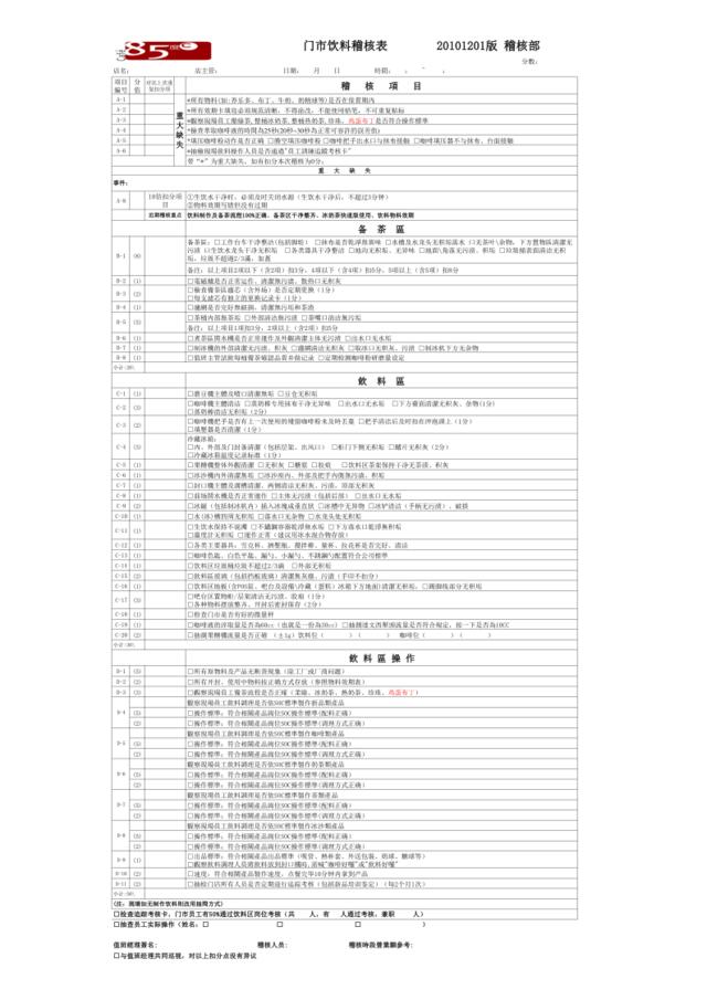 门店飲料稽核表20101201版