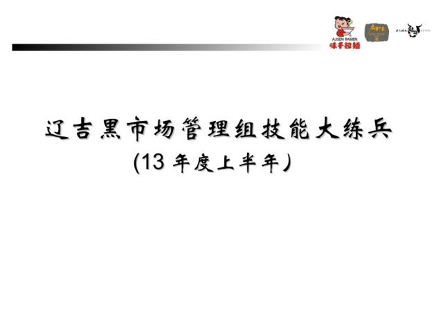 更新后管理组岗位技能大练兵活动(_13年度）