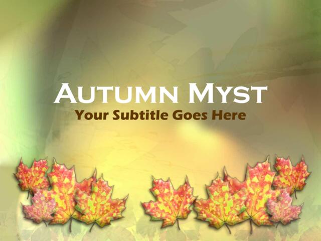 精美大自然PPT模板autumn_myst004