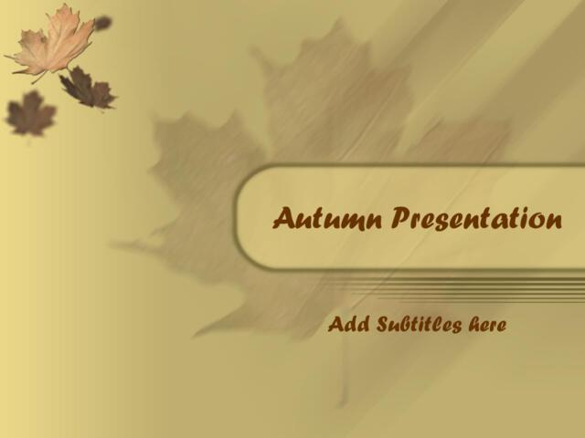 精美大自然PPT模板autumn_presentation2006