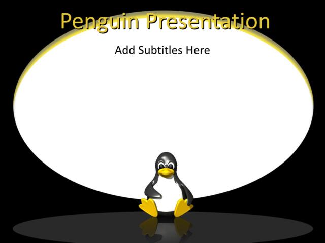 精美商业PPT模板penguin_presentation018