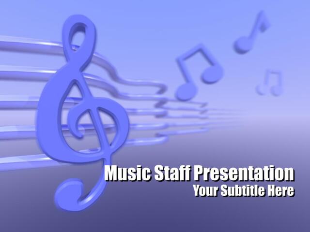 音乐艺术PPT模板music_staff017