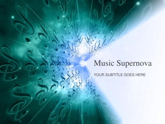 音乐艺术PPT模板music_supernova018