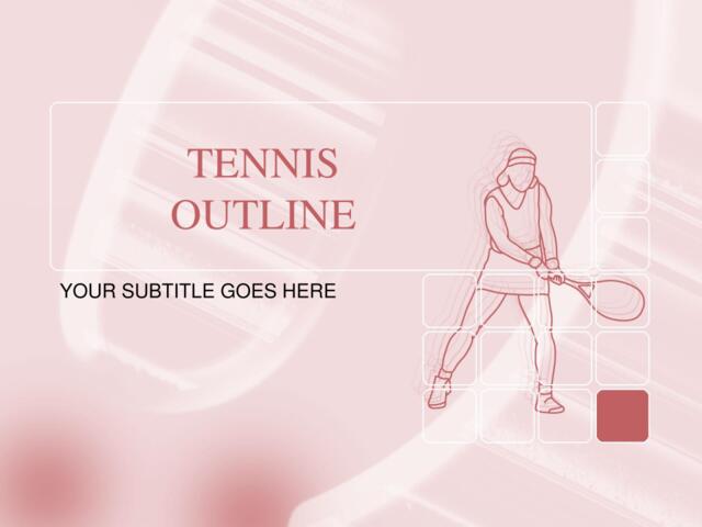 精品运动PPT模板tennis_outine047