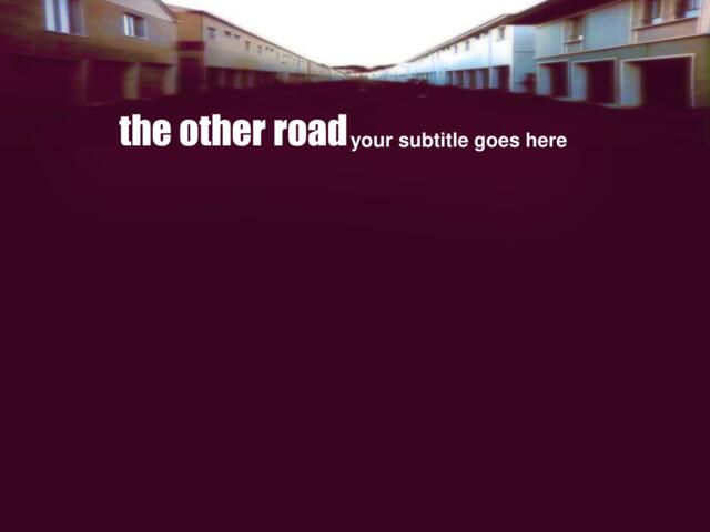 运输行业PPT模板the_other_road027