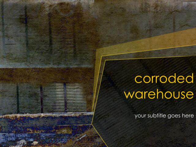 精品ppt模板工业形象corroded_warehouse039