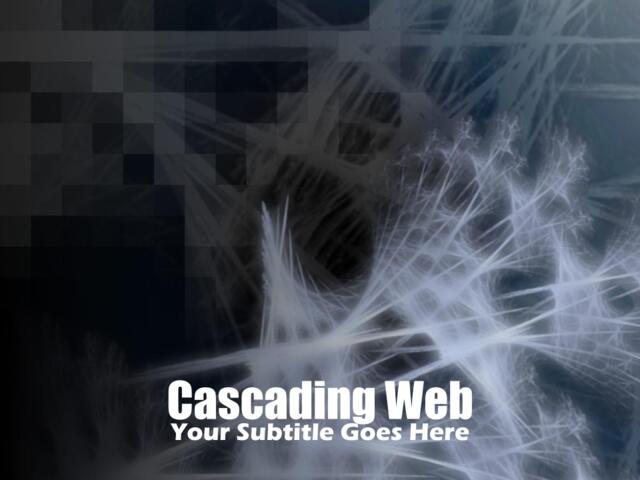 抽象精品ppt模板cascading_web205