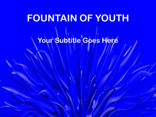 抽象精品ppt模板fountain_of_youth153