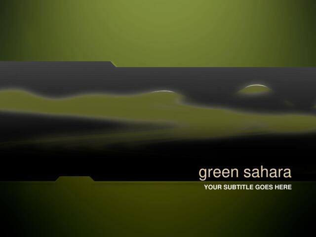 抽象精品ppt模板green_sahara235