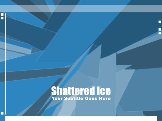 抽象精品ppt模板shattered_ice090