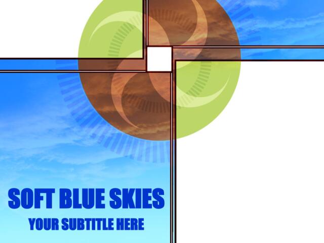 抽象精品ppt模板soft_bue_skies026