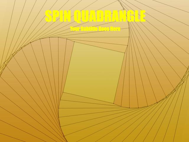 抽象精品ppt模板spin_quadrange033